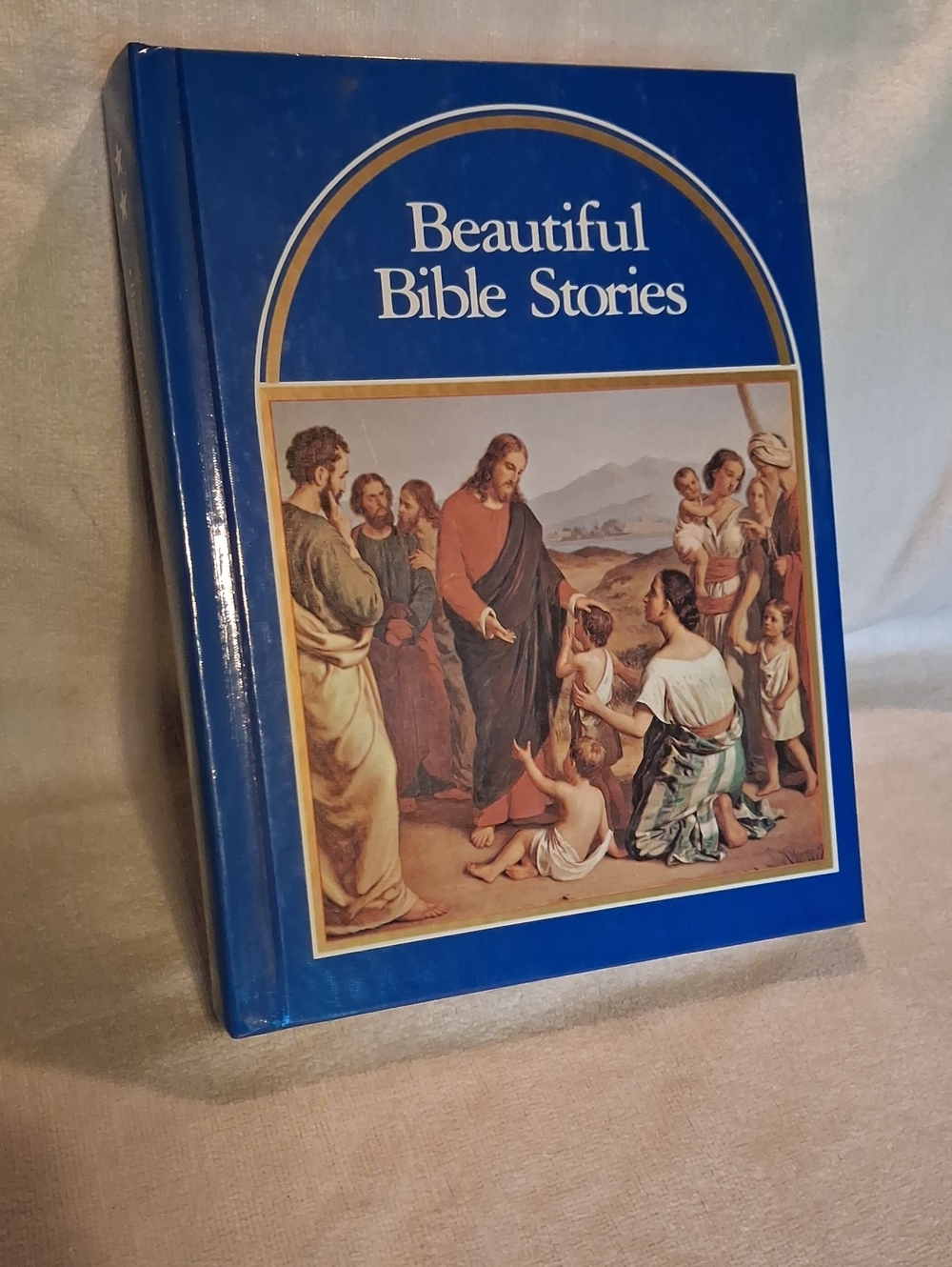 VINTAGE Beautiful Bible Stories Hardcover Book - Blue From 1953